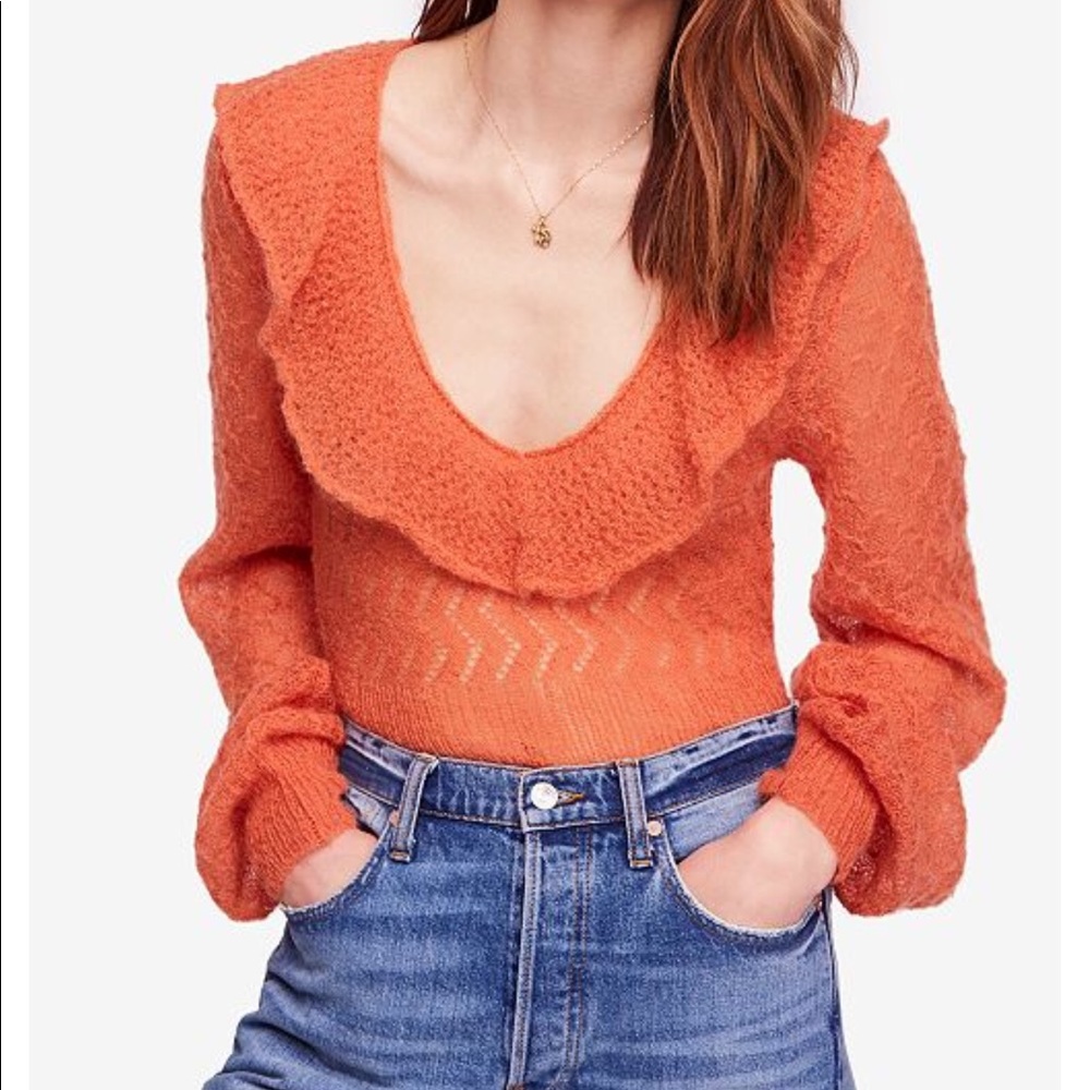 Lightweight sweater top.